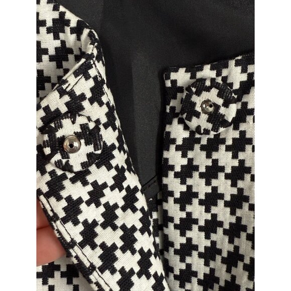 Liz Claiborne Womens Houndstooth Suit Jacket XL Black & White Career Business‎ - Picture 6 of 12